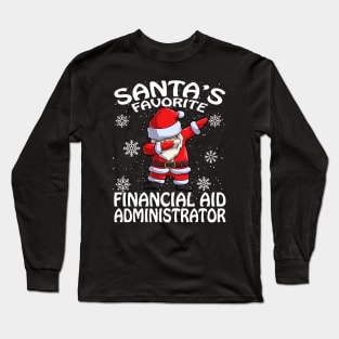 Santas Favorite Financial Aid Administrator Christ Long Sleeve T-Shirt